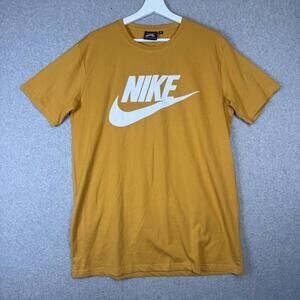 Nike SB Men's Size XL Mustard Yellow Short Sleeve Skating Tee T-Shirt